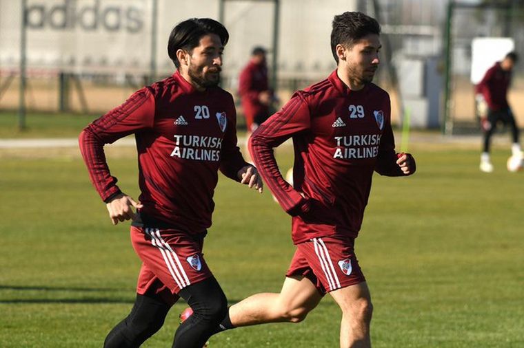 Los jugadores de River permanecerán en el predio de Ezeiza todo el fin de semana.