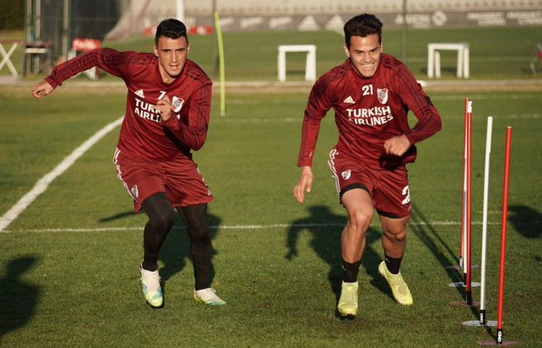Los jugadores de River permanecerán en el predio de Ezeiza todo el fin de semana.