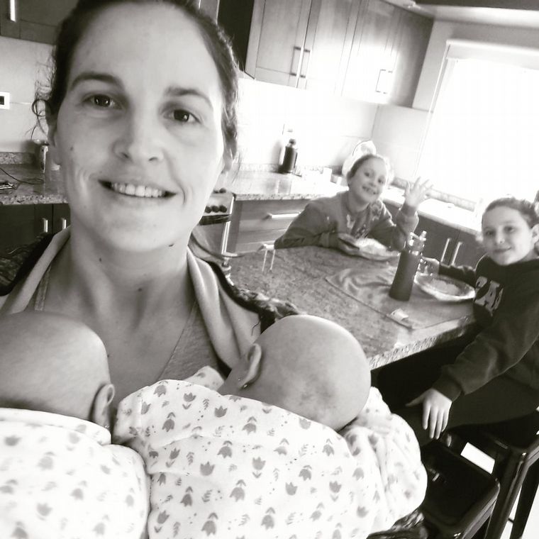 Catalina, Lucía, Paulina y Martina son las hijas de Romina y Maximiliano.