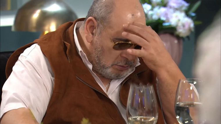 El actor interpretaba a Perón cuando sufrió un "percance".