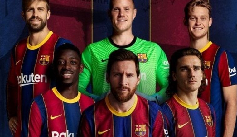 Messi sigue siendo la cara de la venta de camisetas del Barcelona.