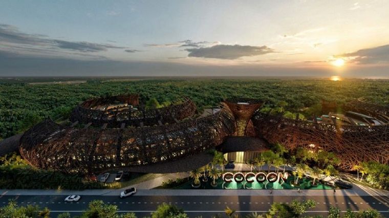 El sorprendente diseño de un hotel escondido en la selva de Tulum.