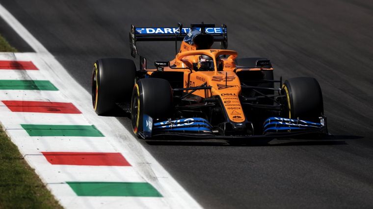 Carlos Sainz Jr. se puso segundo sobre el final de la FP3 en Monza