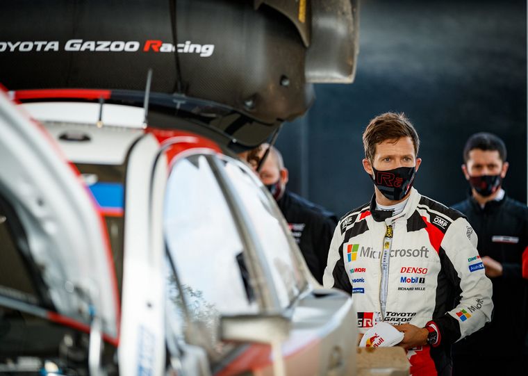 Sebastien Ogier y su cara de preocupación tras el "Día1" en Estonia.