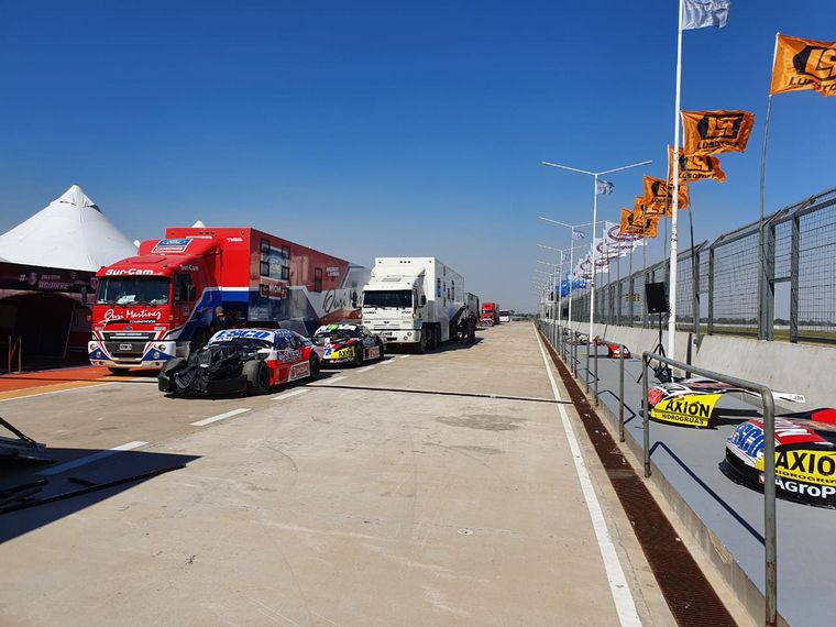 El TC y su logística desembarcó este Jueves en San Nicolás.
