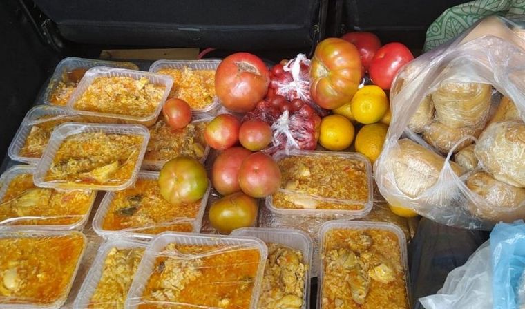 Solidaridad en la comuna de San Ramón de la Nueva Orán, en Salta