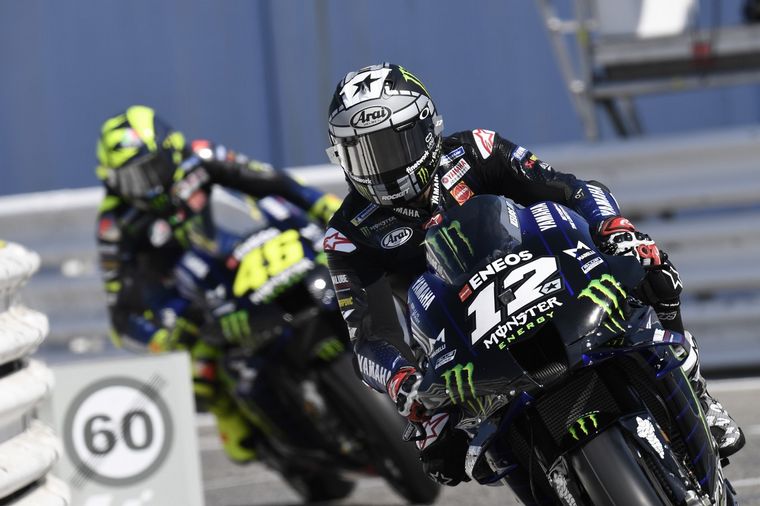 Maverick Viñales encabezó la fiesta de Yamaha en Misano