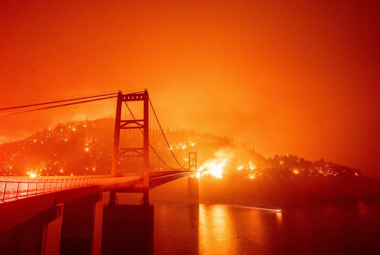 Los incendios afectan a California y otros Estados del oeste.