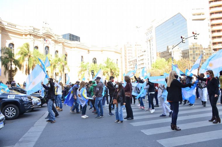 FOTO: Marcha en Córdoba contra el Gobierno nacional.