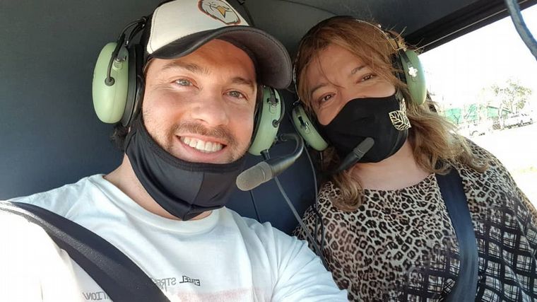 Lizy Tagliani celebró su cumpleaños con un viaje en helicóptero