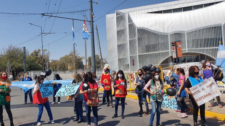 Protesta de jardines de infantes en Córdoba