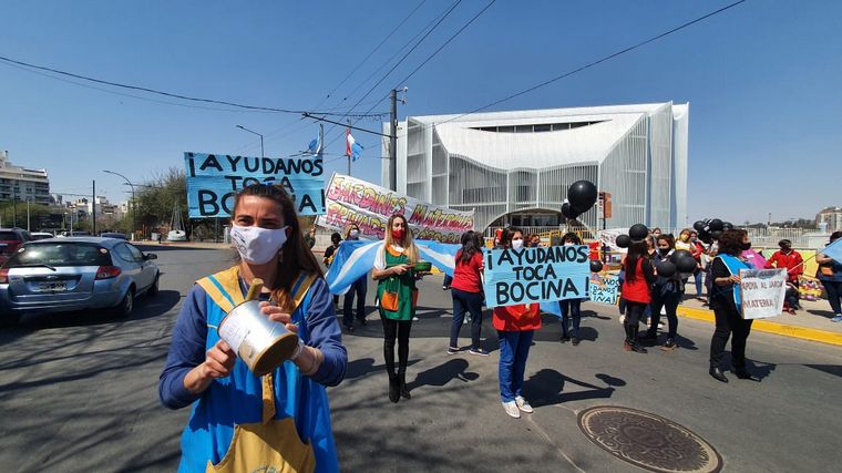 Protesta de jardines de infantes en Córdoba