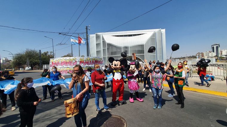 Protesta de jardines de infantes en Córdoba