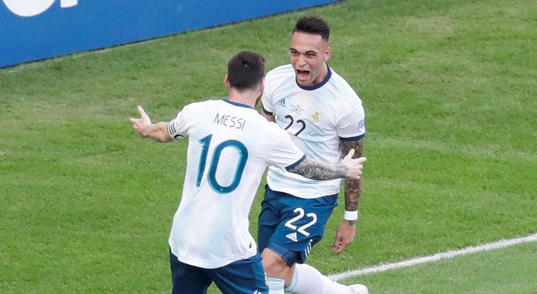 Messi y Lautaro Martínez, dos de las cartas fuertes de la Selección (Foto: archivo)