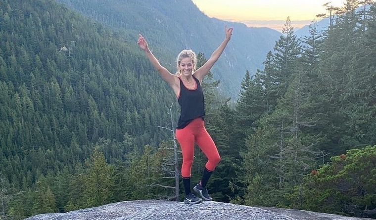 Luisana Lopilato compartió imágenes de las montañas de Vancouver.