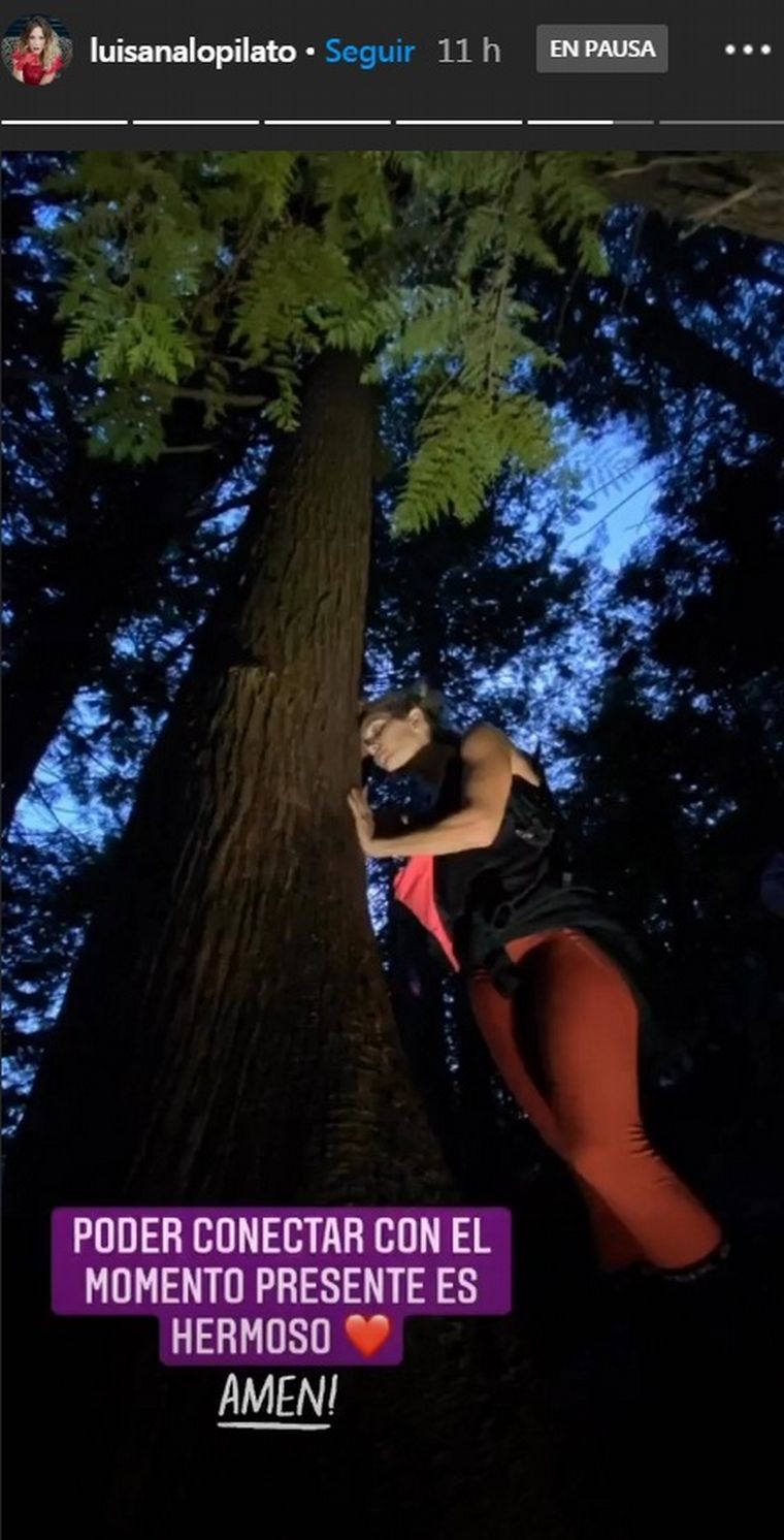 Luisana Lopilato compartió imágenes de las montañas de Vancouver.