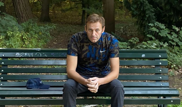 FOTO: Navalny, cuando fue dado de alta.