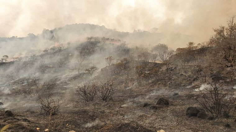Incendios en las Sierras.