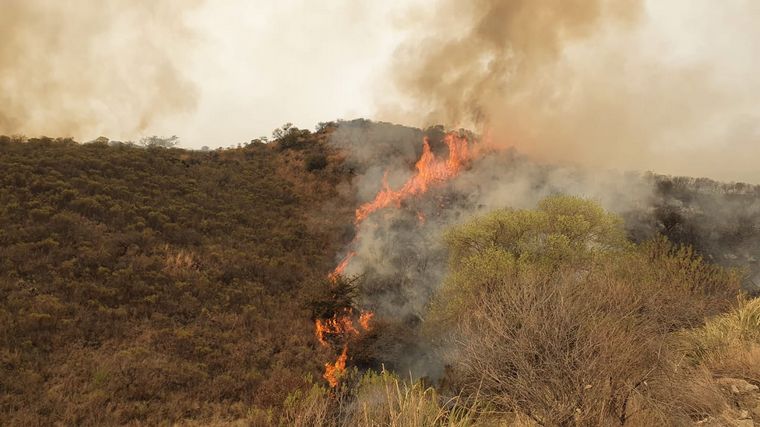 Incendios en las Sierras.