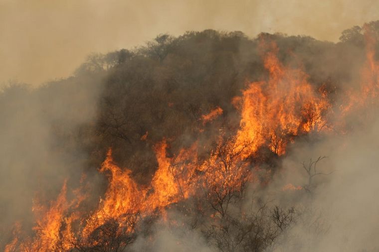 Incendios en las Sierras.