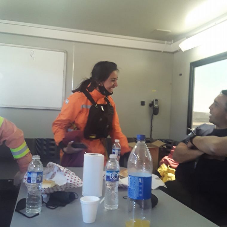 Agustina Pavón, bombera y estudiante de Psicología.