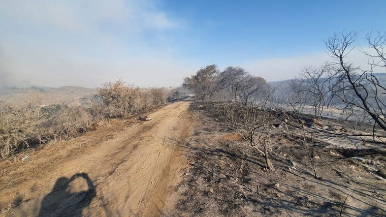 Las llamas no dan tregua en la zona de La Paisanita.
