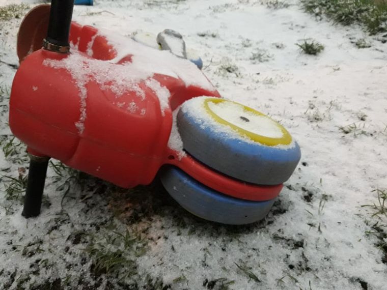 Una nevada sorprendió a Bariloche en primavera