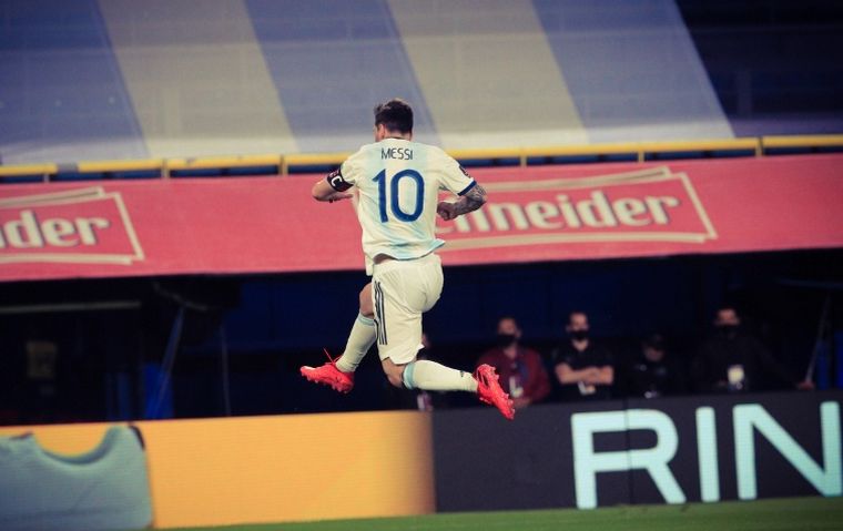 Lionel Messi anotó el gol del triunfo de la Selección