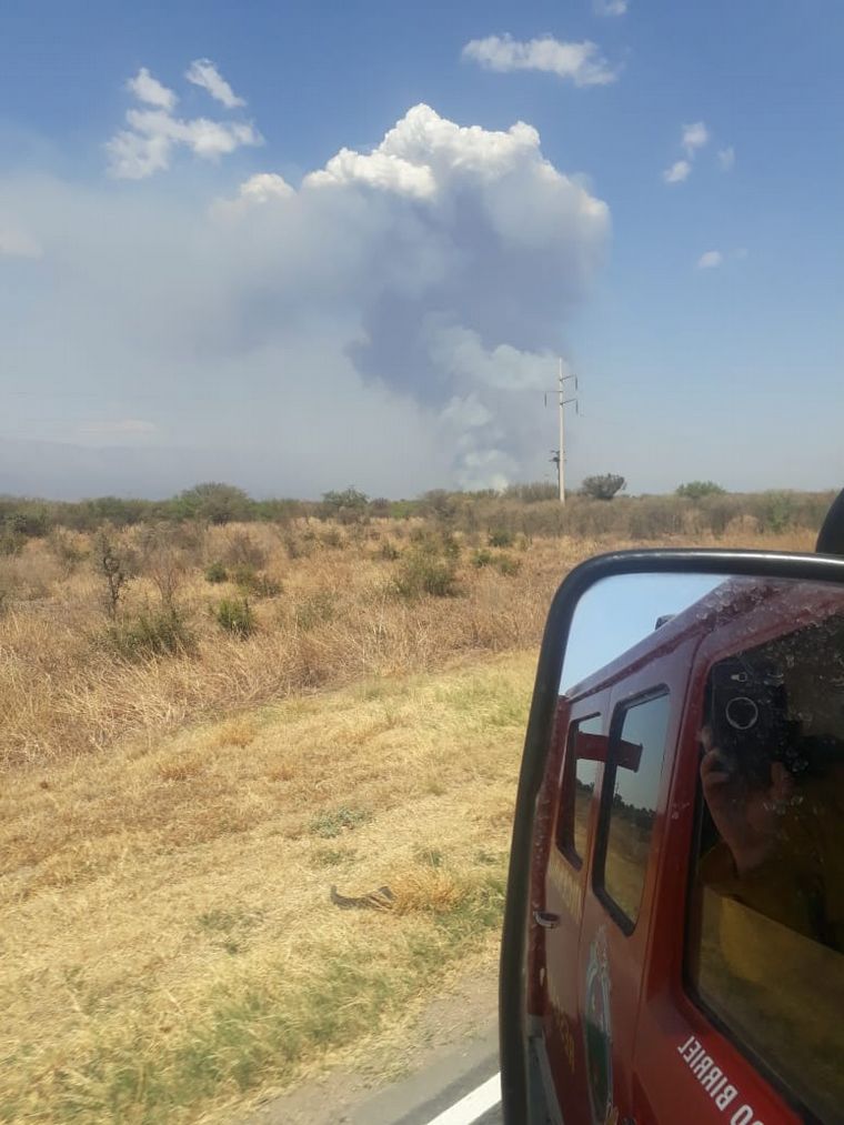 FOTO: Incendio en Valle de Traslasierra