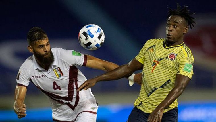 Colombia goleó a Venezuela en Barranquilla