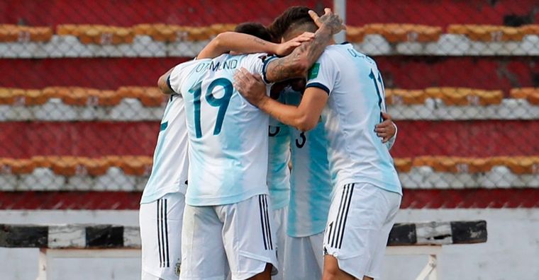 Correa marcó el 2-1 para el seleccionado argentino (Foto: @SC_ESPN)