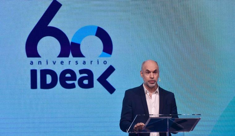 El jefe de Gobierno porteño, Horacio Rodríguez Larreta, en IDEA.