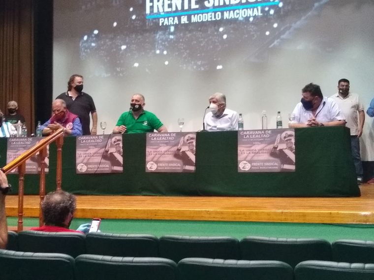 FOTO: Hugo Moyano respaldó al Gobierno en el Día de la Lealtad.