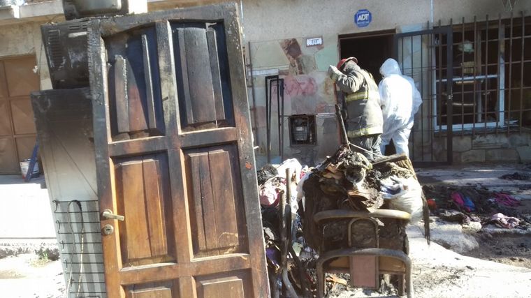 incendio trágico en Guaymallén