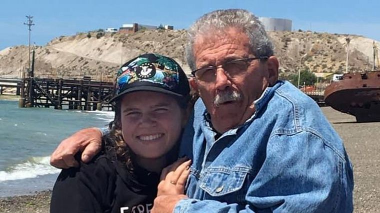 Edgar y su nieta Abril