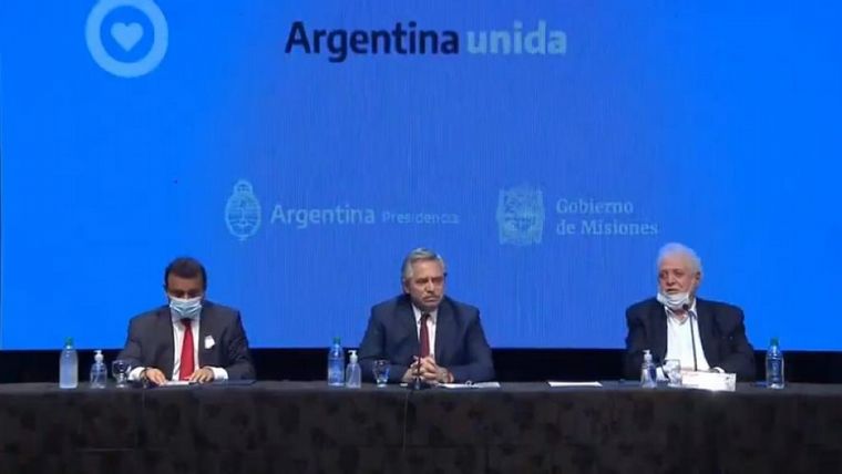 Alberto Fernández anuncia la extensión del aislamiento.