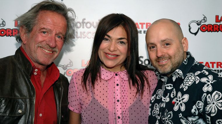 Pablo Alarcón, Claribel Medina y José María Muscari.