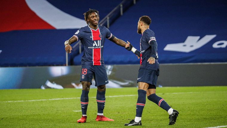 FOTO: PSG goleó por 4-0 a Dijon con goles de Kean y Mbappé.