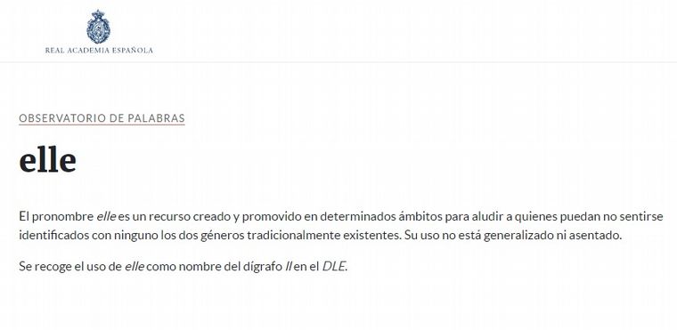 AUDIO: Celebran la decisión de la RAE de evaluar incorporar el pronombre 