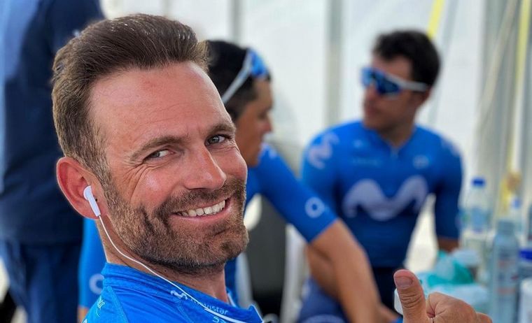 El ciclista José Joaquín Rojas compite en al Vuelta de España.