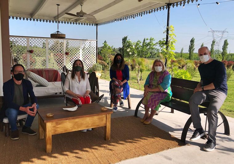 Cumbre de Juntos por el Cambio entre Carrió, Vidal y Larreta