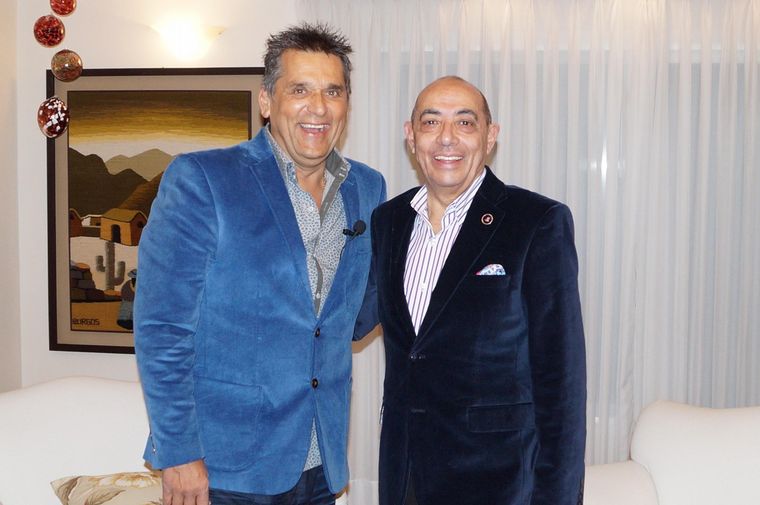 Gabriel Raies con Mario Pereyra, en su entrevista "a fondo"