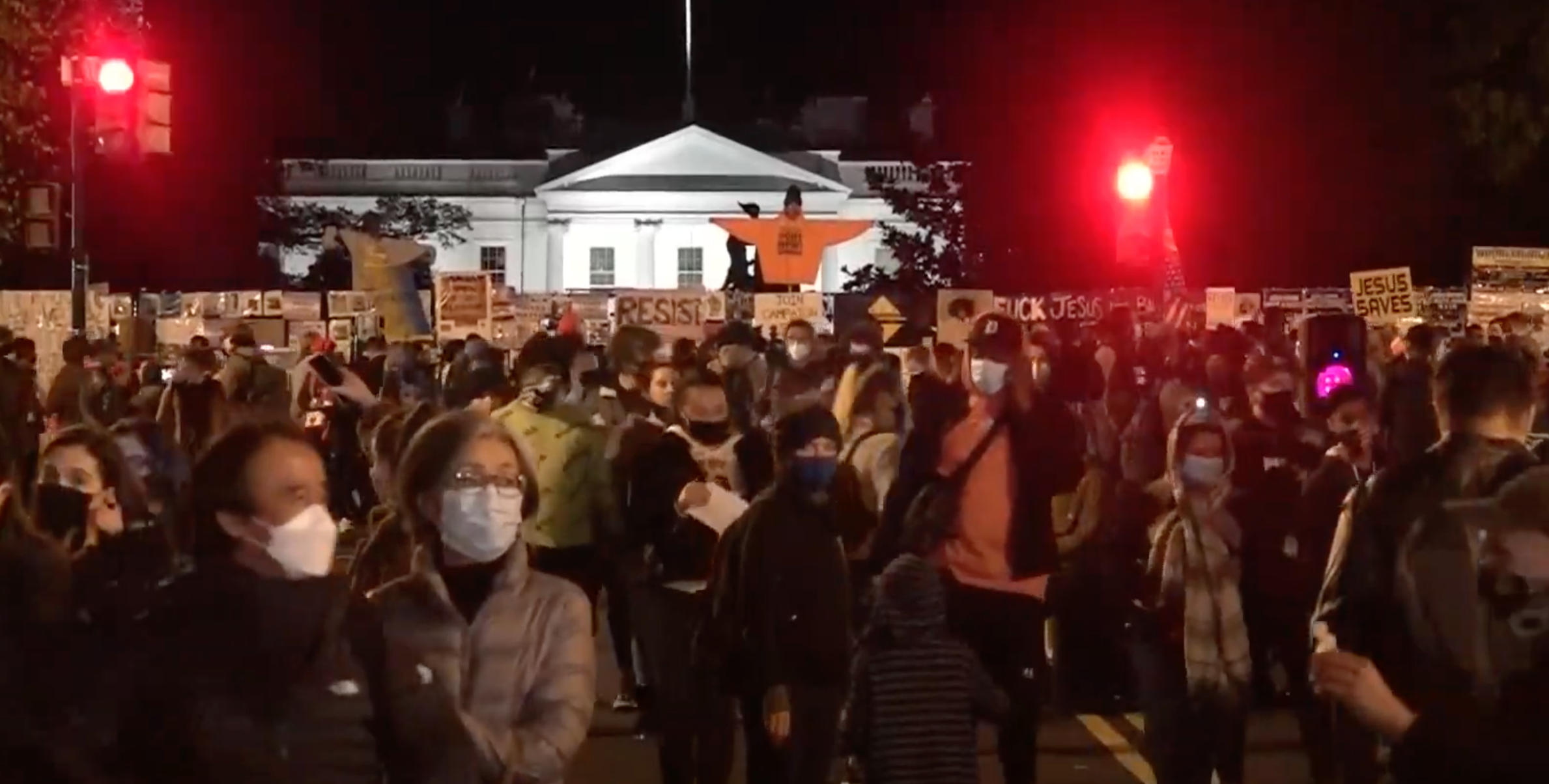 Vivo: Manifestantes se congregan cerca de la Casa Blanca