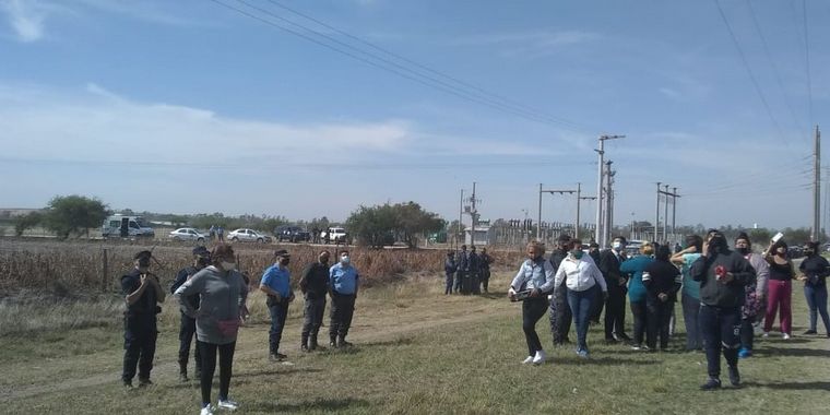 Protesta de familiares de presos en la zona del Bouwer