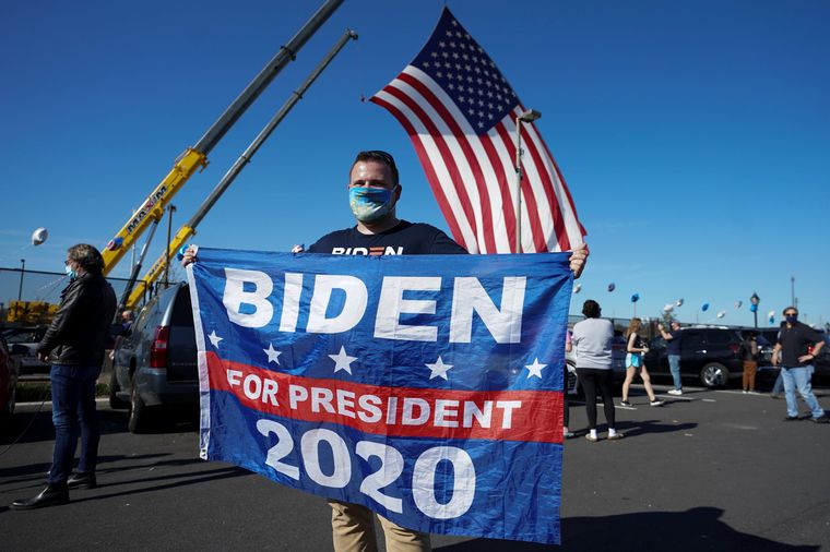 FOTO: Festejos por el triunfo de Biden en los Estados Unidos