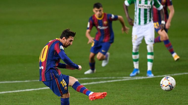 Messi fue fundamental en el triunfo del Barcelona ante el Betis