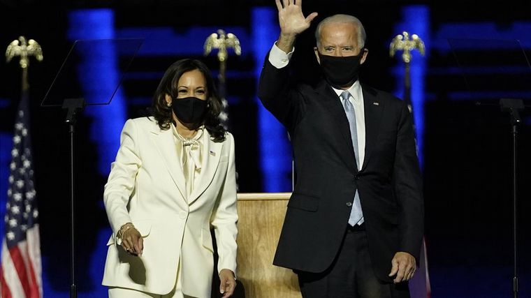 Joe Biden brindó su primer discurso como presidente de EE.UU.