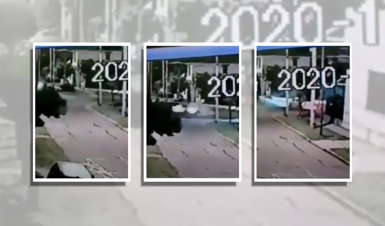 El futbolista impactó a un remis.