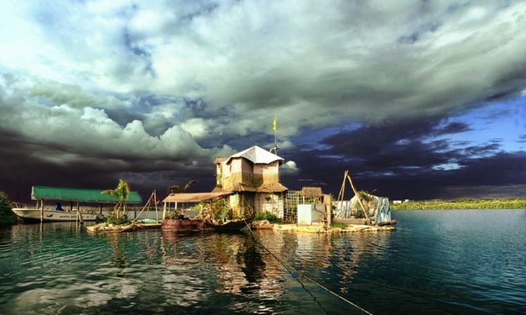 FOTO: Isla flotante en Isla Mujeres
