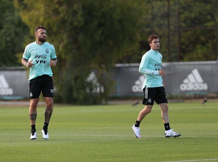 Tagliafico se entrenó a la par del plantel.